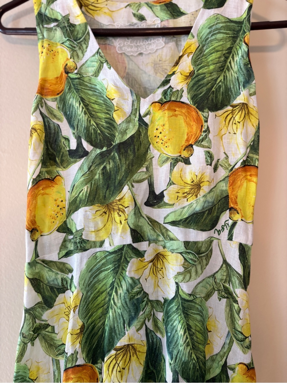Gorgeous Luisa Positano High-Low Linen Dress - Picture 2 of 9